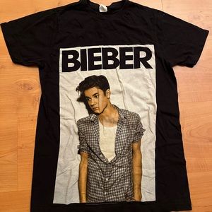 Justin Bieber “Believe” Portrait Tee black Sz S